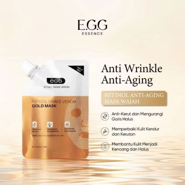 Retinol Snake Venom Peptide Gold Mask