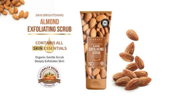 Vibrant Beauty Skin Brightening Almond Exfoliating Scrub (200ml)