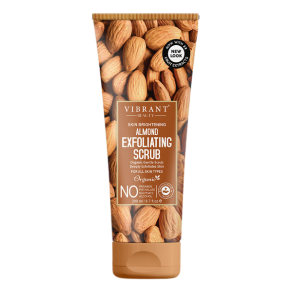 Vibrant Beauty Skin Brightening Almond Exfoliating Scrub (200ml)