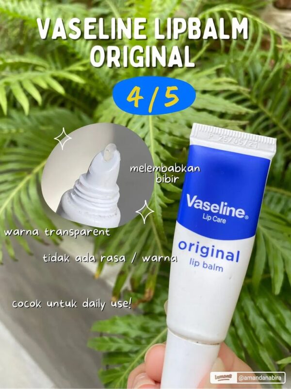 Vaseline Balm Lip Therapy – Original 10g for Dry, Chapped Lips